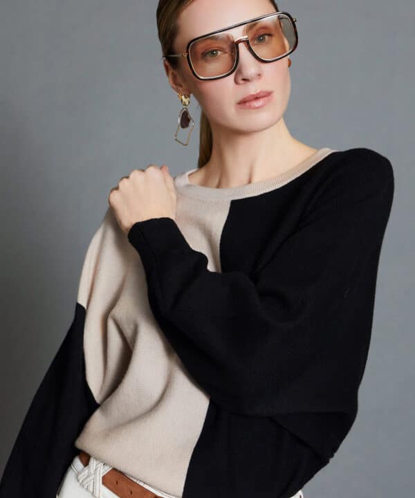 Jersey skatie bicolor viscosa crudo negro S86 K01AW24 BLK 5 e1728164124670