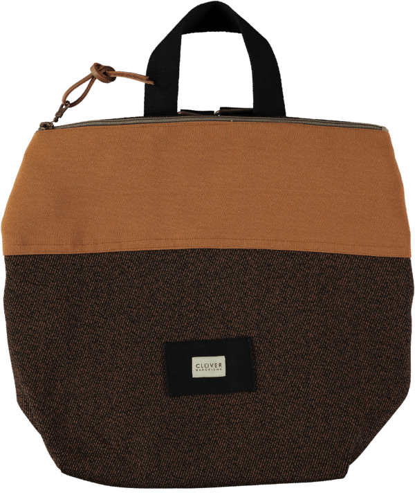 Mochila Colver bcn urbana Tuya Tile negro e1728496575441 Mochila urbana CLOVER Bcn Tuya camel-marrón y negro