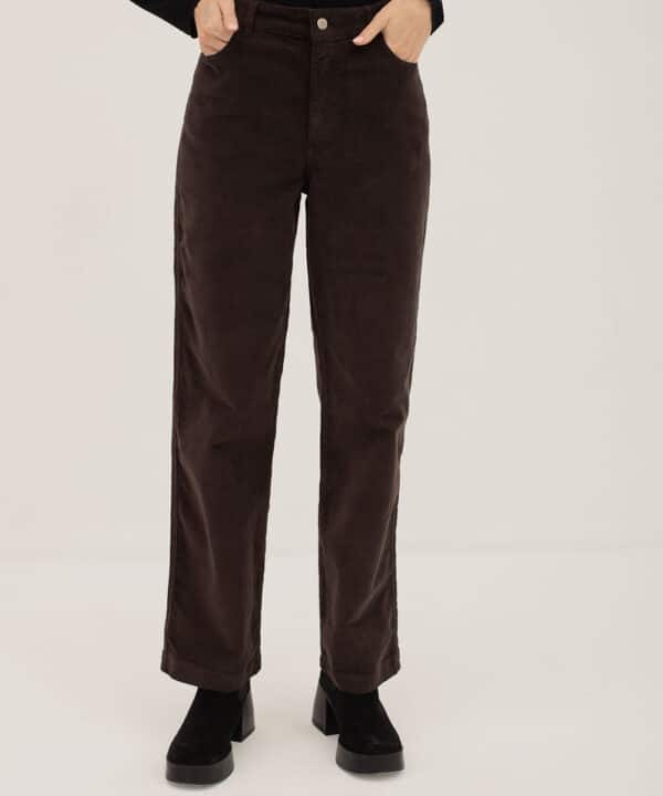 Pantalon pana RUECAS antracita marron chocolate mus bombon e1729417663795