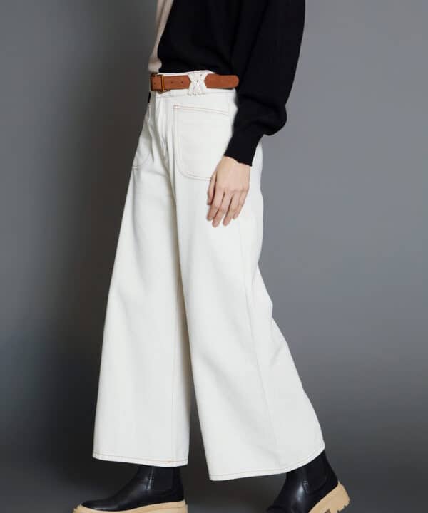 Pantalon skatie denim palazzo crudo S76 P01AW24 IV 10 e1728236825378