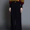 Pantalon skatie palazzo negro botones S05 P118AW24 BLK 2 e1728166673487