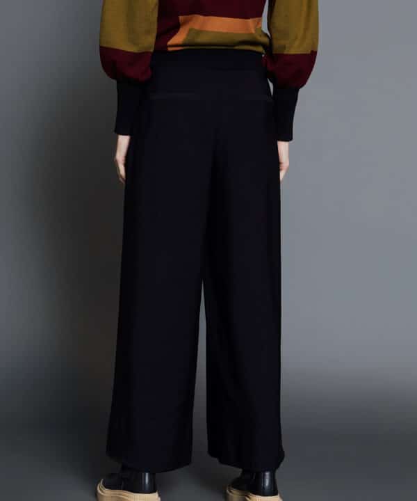 Pantalon skatie palazzo negro botones S05 P118AW24 BLK 3 e1728166692488