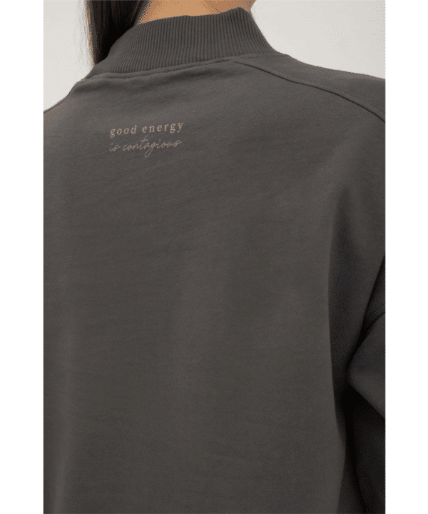 Sudadera BELICE ANTRACITA mus bombon gris