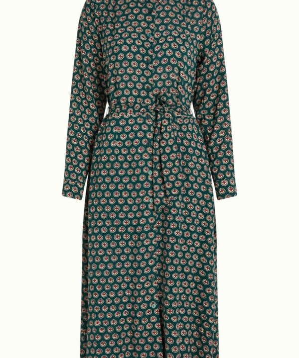 Vestido midi retro king louie olive elliot 09179 200 F e1727816540867