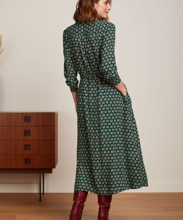 Vestido midi retro king louie olive elliot 09179 200 MB e1727816555677