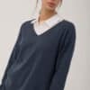 jersey nilo mus bombon cuello pico azul navy e1729272429159