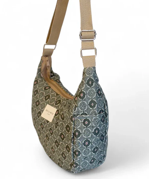 Bolso mediano Luna De La Mur Delamur bandolera ariel verde BAG11ARIEL Photoroom 1