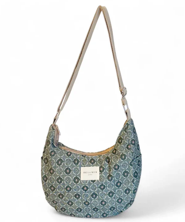 Bolso mediano Luna De La Mur Delamur bandolera ariel verde BAG11ARIEL Photoroom