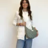 Bolso mediano Luna De La Mur Delamur bandolera ariel verde BAG11ARIEL e1740038838538