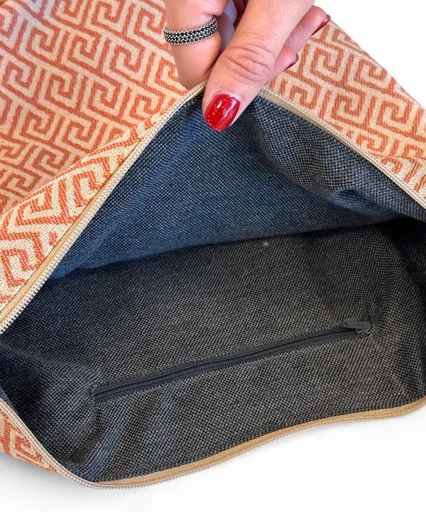 Bolso saco De La Mur grec teja Delamur bandolera tela BAG23GREC Photoroom 2