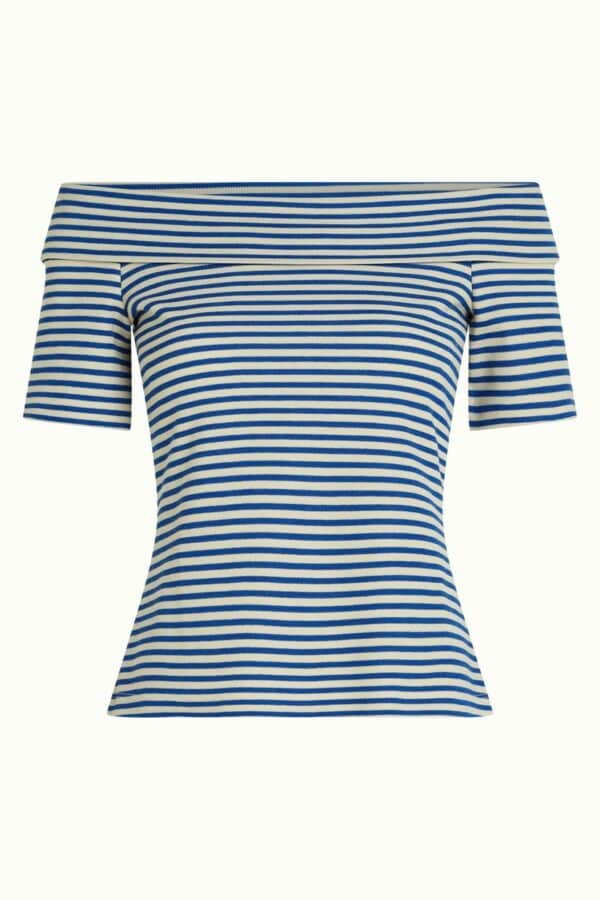 Camiseta cuello barco Nives KING LOUÏE Raya marinera - Imagen 3