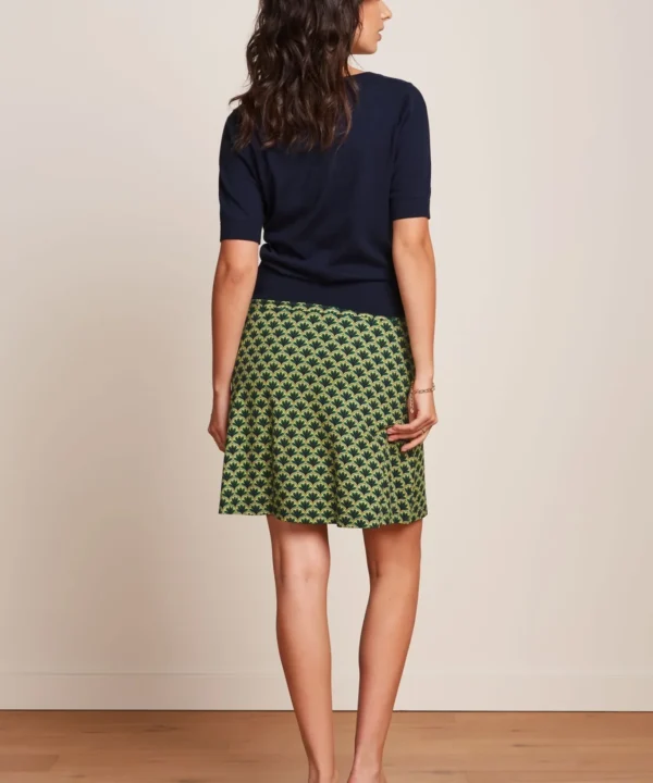 Falda King Louie Espana border touche corta retro vintage verde 09457489 3 scaled e1739101342146