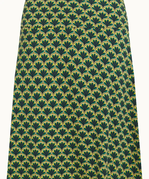 Falda King Louie Espana border touche corta retro vintage verde 09457489 5 scaled e1739101366215