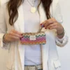 Funda de gafas DE LA MUR Mera zigzag multicolor