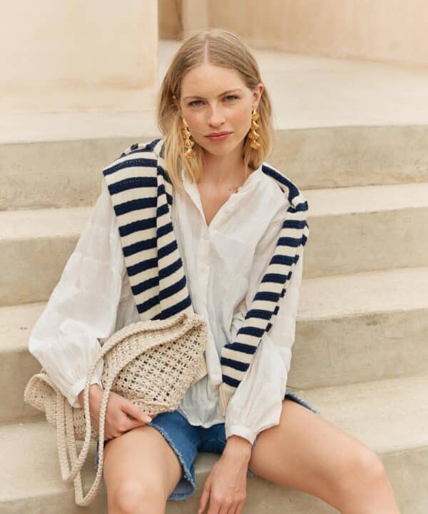 Jersey punto raya marinera mus bombon azul marino PANTELLERIA NAVY 2 e1740313635991