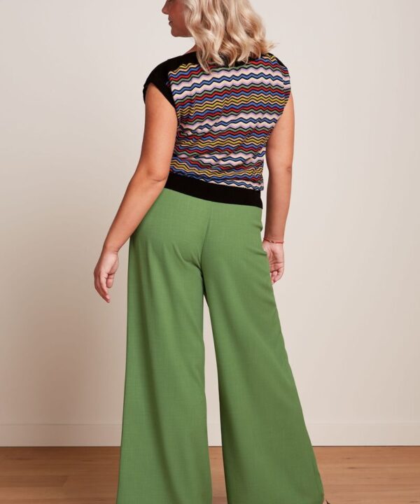 Pantalon palazzo verde claro King Louie Espana Peppa Timba 09613 263 MB e1739991165945