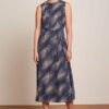 Vestido King Louie Espana Jodie maxi cleo retro azul 09491 445 MF e1739987621945