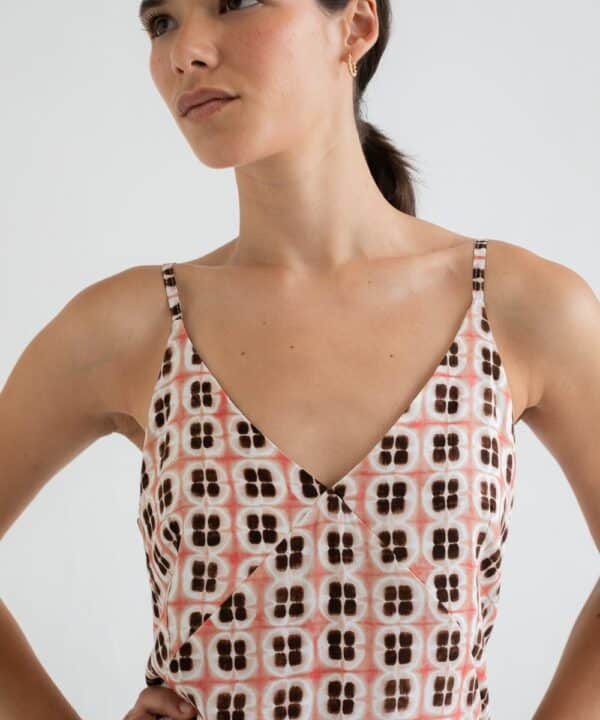 Vestido estamado tirantes Mus Bombon BADEA ROSA 2 e1740311864216