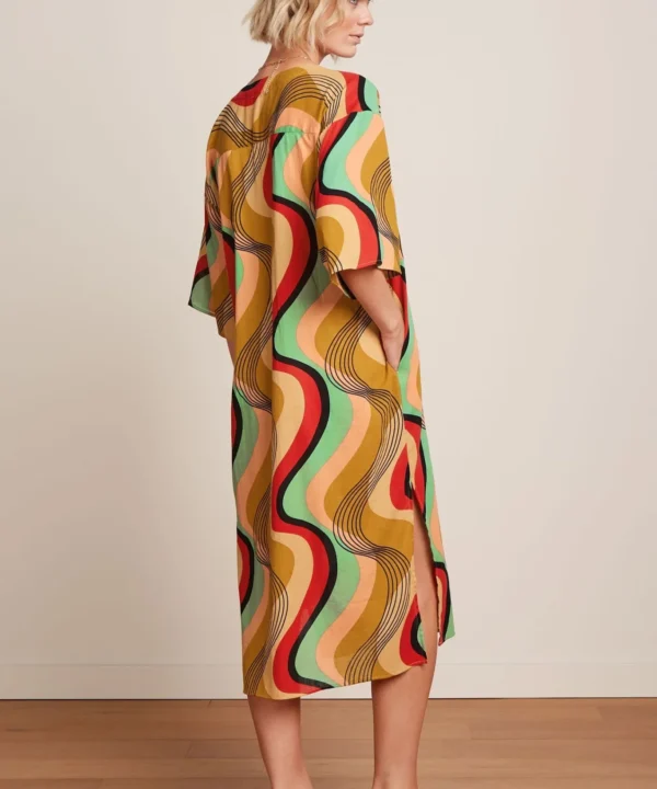 Vestido kaftan King Louie Espana Kiki Falaise retro vintage 09512884 3 scaled e1739108228250