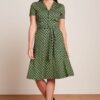 Vestido midi King Louie Espana Sheeva verde 09456 489 MF e1739100798854