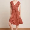 Vestido midi verano rojo King Louie Espana Mira Touche retro vintage 09459651 2 scaled e1739102280530