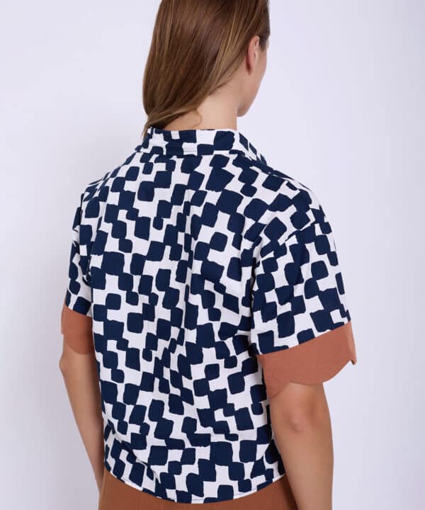Camisa skatie algodon estampado ondas skatie blusa S05B122RYL 4 e1742327038104
