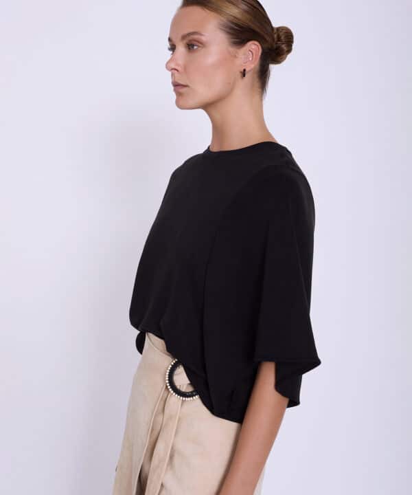 Camiseta skatie manga murcielago skatie S02T41BLK 3 e1742409086149