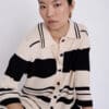 Cardigan skatie punto cuello polo skatie raya S23K39BLK 1 e1742405012435