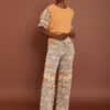 Pantalon meisie punto estampado meisie M90P03 NUT 1 e1741467048611