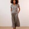 Pantalon negro jaspeado P.A.N PAN producto basico SPRING25 43 scaled e1740863773620