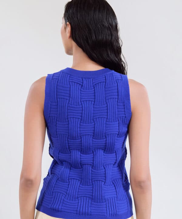 Top sin mangas SKATIE skatie azul klein punto canasta S97K02RYL 4 e1741874514702