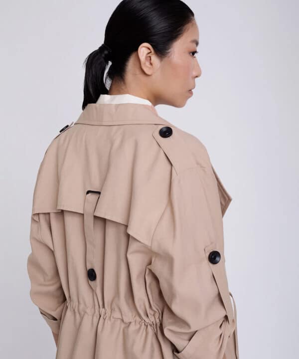 Trench Skatie fluido gabardina skatie S91J01SND 7 e1742412056557