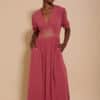 Vestido meisie largo fain lentejuelas doradas meisie M04V35 HYP 1 e1741462037190