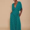 Vestido meisie largo miniflor lentejuelas verde esmeralda meisie M04V32AQM 2 e1741461560240