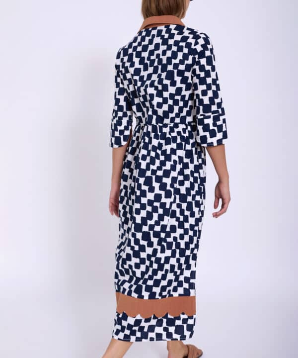 Vestido skatie largo algodon cuadrados skatie S05V116RYL 6 e1742413311159