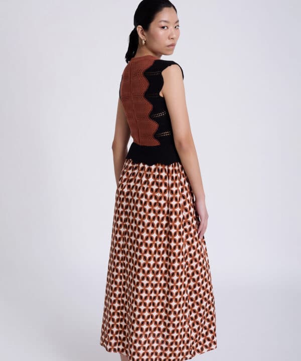 vestido skatie largo bimateria skatie S53V02MDD 5 e1742412750828