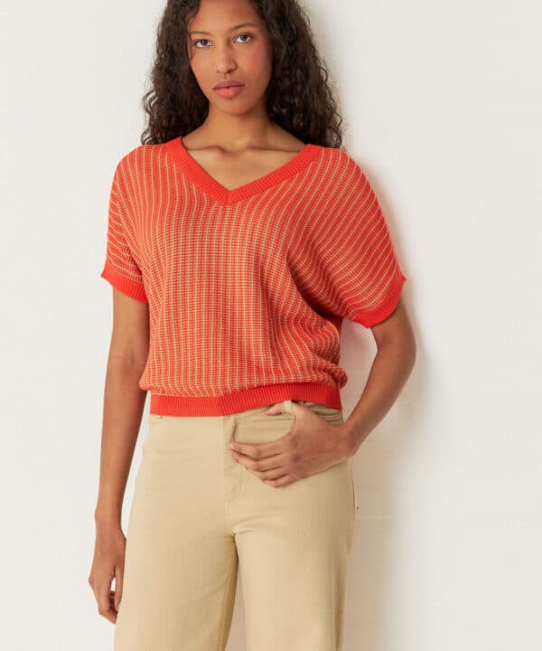 sueter jersey SKFK Kloe naranja SSW00724 S25K5 1 scaled e1744616323860