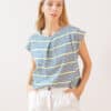 Camiseta PAN producto basico algodon organico raya fluor SUMMER 25 PAN 2502139 scaled e1747241498141
