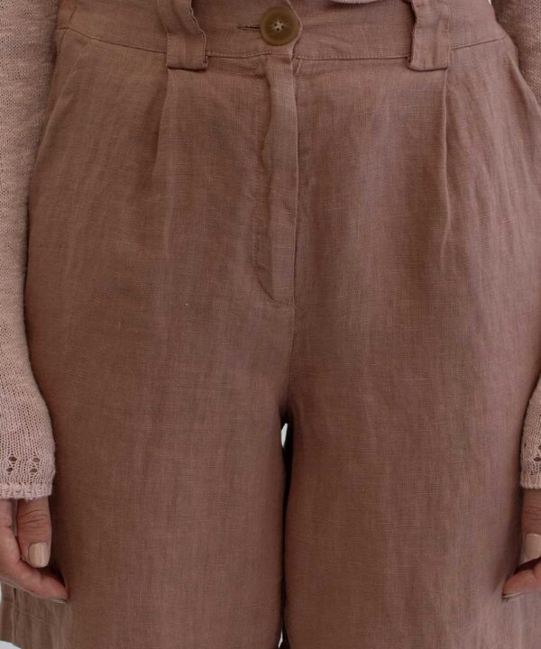 Short lino KIWANO mus Bombon bermuda KIWANO TOSTADO 2 e1747379125535