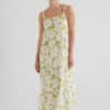 Vestido HIVA Mus Bombon tirantes flor verde VERDE 2 e1747856042665