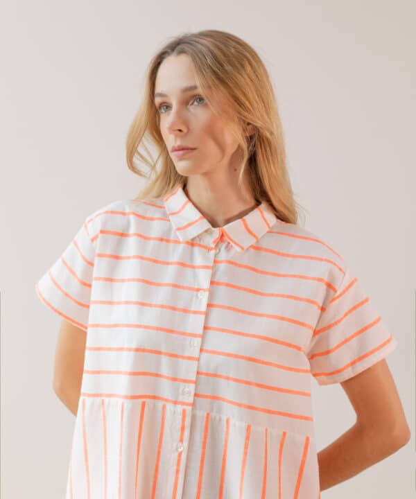 Vestido rayas fluor PAN producto basico SUMMER 25 PAN 2502258 SUMMER 25 PAN scaled e1747251700209