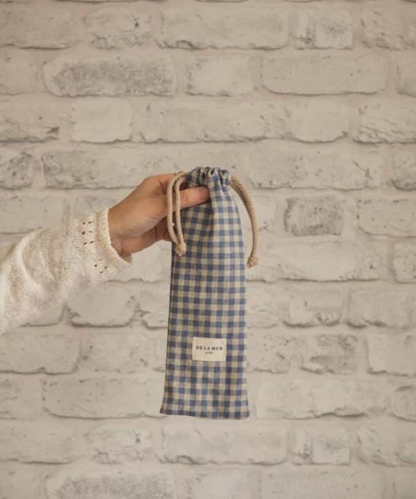 Abanico funda vichy brisa de la mur e1749659513671