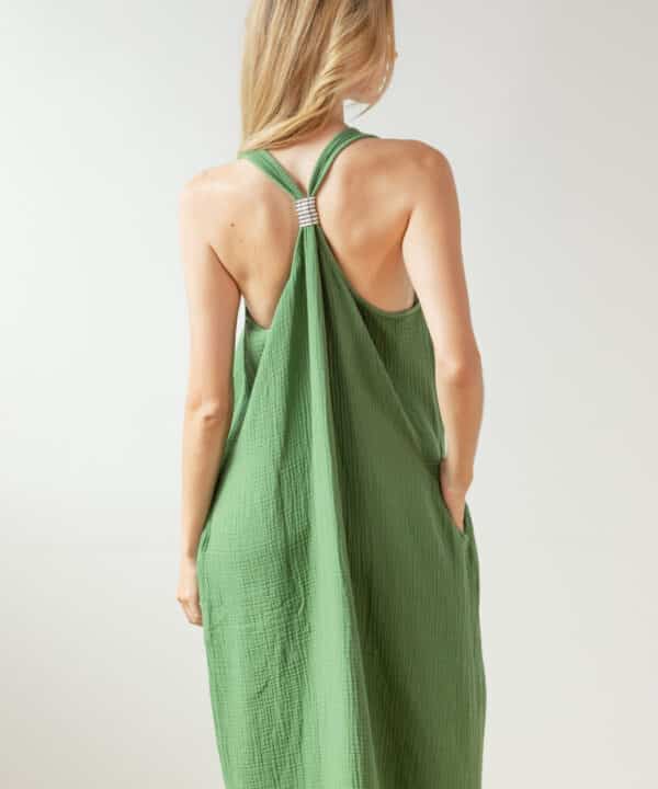 Vestido verde PAN producto basico SUMMER 25 PAN 123 scaled e1749056383467