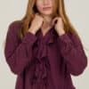 Blusa Meisie Meisie chorrreras vino berenjena M02B04MGL 01 e1755637872157