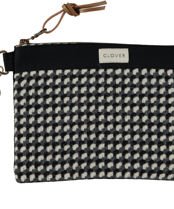 Bolso Clutch Clover bcn MILA BLACK GRAY