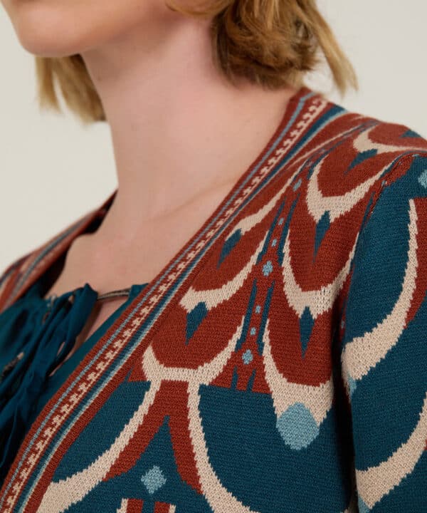 Cardigan meisie tres cuartos estampado meisie M90K16MML 07 e1755815246590