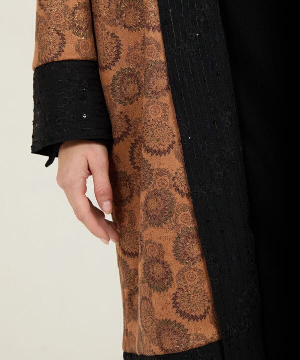 Kaftan bimateria meisie meisie negro marron M05KF42LIO 05 e1756220295256
