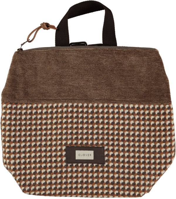Mochila Clover bcn espiga marron MILA BROWN TILE e1756478059564 Mochila urbana CLOVER Bcn Mila espiga marrón