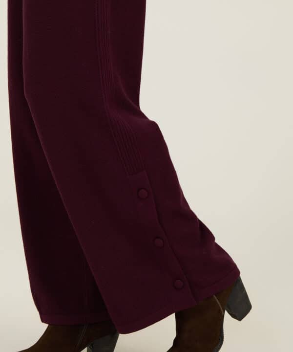Pantalon meisie largo punto granate meisie M127P01CLT 04 e1760814300379