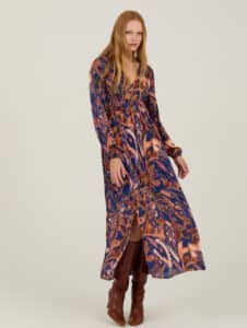Vestido largo meisie estampado meisie M21V23STL 01 e1756221344676